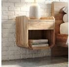FINEBUY Nachttisch FB117958 Nachttisch f&uuml;r Wandmontage 35x33cm Wandnachttisch