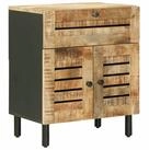 vidaXL Nachttisch Nachttisch Natur 50 x 33 x 60 cm Massivholz (1-St)
