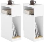 SoBuy Nachttisch FBT171, Beistelltisch klein, Nachttisch schmal, Nachtschrank