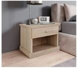 loft24 Nachtschrank Bruce Nachtkonsole mit Schublade, 1 offenes Fach,...
