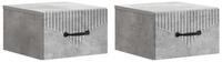 vidaXL Nachttisch 34,5 x 33 x 20 cm Nachttisch h&auml;ngend 2er Set Nachtschrank