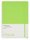 Tagebuch Notizbuch A4 Hardcover Kiwi Green Blanko, 192 Seiten