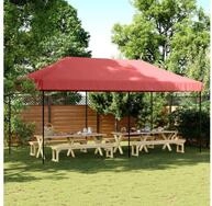 vidaXL Angelzelt, Partyzelt Faltbar Pop-Up Burgunderrot 580x292x315 cm
