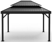 Sojag Pavillon London Schwarz, Massive Konstruktion aus Aluminium