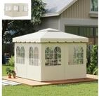 Outsunny Pavillonseitenteil mit 8 Fenster, 302x205 cm, f&uuml;r Pavillonrahmen 3 x...