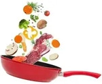 Cheffinger Bratpfanne, Aluminium, mit Marmor-Antihaftbeschichtung,...