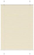 vidaXL Plissee, Plissee Creme 90x100 cm Stoffbreite 89,4 cm Polyester