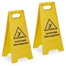 relaxdays Hinweisschild Achtung Rutschgefahr Aufsteller 2er Set, (2er Set)