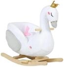 AIYAPLAY Schaukeltier Schwan-Schaukel mit Schlaflied, weicher F&uuml;llung,...