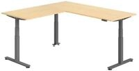 b&uuml;m&ouml; Schreibtisch Eckschreibtisch XDSMW, Eckform: 200 x 200 cm - Dekor: Ahorn