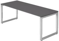 b&uuml;m&ouml; Schreibtisch b&uuml;m&ouml; Schreibtisch Serie-R, Rechteck: 200 x 80 cm - Dekor: