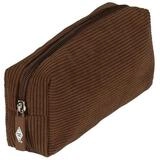 Werner Dorsch Federtasche Stiftm&auml;ppchen Cord braun 23x5x9,5cm