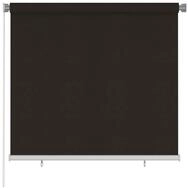 Rollo Au&szlig;enrollo 165 (B) x 140 (H) cm Braun HDPE, vidaXL