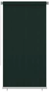 Rollo Au&szlig;enrollo 125 (B) x 230 (H) cm Dunkelgr&uuml;n HDPE, vidaXL