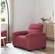 vidaXL Sofa, Sessel Weinrot 60 cm Stoff
