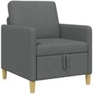 vidaXL Sofa Sofa mit Stauraum Dunkelgrau 72 x 78 x 87 cm Polyester, 1 Teile