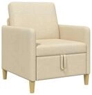vidaXL Sofa Sofa mit Stauraum Creme 72 x 78 x 87 cm Polyester, 1 Teile