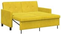 vidaXL Sofa Schlafsofa Gelb Stoff, 1 Teile