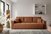 Fun M&ouml;bel 3-Sitzer Sofa mit Schlaffunktion AUGUSTO in Stoff Wind, inkl....