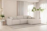 Fun M&ouml;bel Ecksofa Designersofa CELES PREMIUM in Stoff Artico (266cm x 165cm),