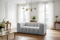 Fun M&ouml;bel 2-Sitzer Sofa Designersofa SOLVIE, Stoff Moly oder Tiffani,...