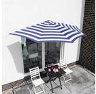 Sekey Balkonschirm 270 cm Sonnenschirm Halbrund Terrassenschirm mit Kurbel,...