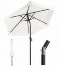 Sekey Sonnenschirm 200 cm Gartenschirm Rund Marktschirm Knickbar mit Kurbel,...