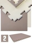 eyepower Fitnessmatte f&uuml;r Zuhause - 1,62m&sup2; Trainingsmatte mit Rand - 2 Gro&szlig;e...