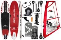 Brunelli SUP-Board BRUNELLI 10.8 Woven Windsurf Board Segel iSUP Stand Up Paddle