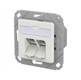 Metz Connect E-DAT C6A IDC Dose, 2 Port Netzwerk-Panel (best&uuml;ckt, 2 Ports, UPk,