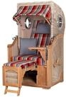 bene living Strandkorb Ammersee 1-Sitzer Teak - PE shell - Modell 584, BxTxH: