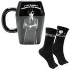 Mad Monkey Tasse Wednesday Addams Socken und Tasse Geschenkset