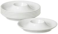 Ritzenhoff & Breker Eierbecher Bianco Eierteller &oslash; 13 cm 6er Set, (6er Set,...