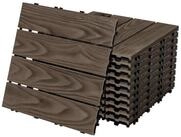ECD Germany Terrassendielen WPC Bodenplatte Terrassenfliesen Fliesen mit...