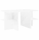 vidaXL Couchtisch Couchtisch Wei&szlig; 87 x 50 x 45 cm Holzwerkstoff (1-St)