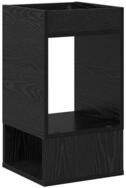 vidaXL Beistelltisch Beistelltisch Schwarz Eichen-Optik 30 x 30 x 56 cm (1-St)