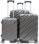 Cheffinger Kofferset Reisekoffer Koffer 3 tlg Hartschale Trolley Handgep&auml;ck