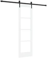 vidaXL Haust&uuml;r Schiebet&uuml;r Wei&szlig; und Schwarz 61 x 198,5 cm (1-St)