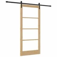 vidaXL Haust&uuml;r Schiebet&uuml;r ORKDAL Natur 93 x 202 cm Massivholz Kiefer und Glas