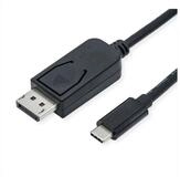 ROLINE USB Typ C - DisplayPort Adapterkabel, v1.4, ST/ST Audio- & Video-Adapter...