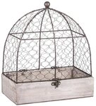 Rayher Vogelhaus Deko-Voliere Shabby, 25 x 14 x 29 cm