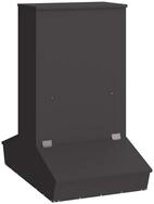 vidaXL Futterspender Schweinfutterspender Schwarz 82 x 51 x 91,5 cm