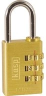 Kasp Vorh&auml;ngeschloss Zahlenschloss mit 3 Zahlenreihen, 30 mm K11030D