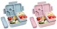 LuxusKollektion Lunchbox Lunchbox Kinder 1300ML 2Set Brotdose 5 F&auml;cher Bento...