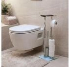NUXIO WC-Reinigungsb&uuml;rste WC-Garnitur mit Papierhalter und Handyablage HYLLA,...