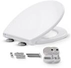 Arebos WC-Sitz Toilettensitz Oval mit Absenkautomatik Duroplast,...