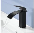 LuxusKollektion Waschtischarmatur Wasserhahn Bad Schwarz Wasserfall...
