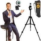 TronicXL Full HD Webcam 1080p + Stativ St&auml;nder PC mit Lampe Ringleuchte USB...