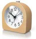BEARWARE Wecker analoger Reisewecker ohne Ticken mit beleuchtetem Ziffernblatt