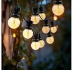 Spetebo LED-Lichterkette Au&szlig;en Lichterkette 20 LED Gl&uuml;hbirnen mit Timer - 950...